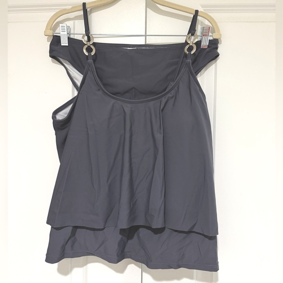 Walk on The Beach Tiered Ruffled Tankini set  Size XL NEW - Picture 6 of 8